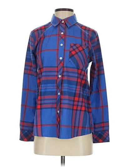 Pre-owned Vineyard Vines Long Sleeve Blouse In Blue