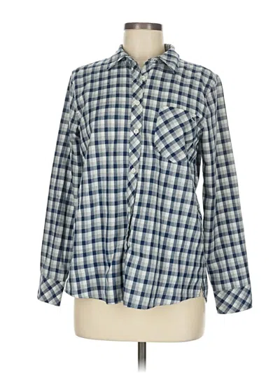 Pre-owned Vineyard Vines Long Sleeve Blouse In Blue