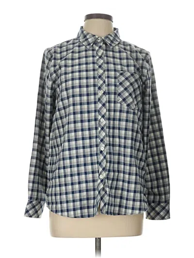 Pre-owned Vineyard Vines Long Sleeve Blouse In Blue