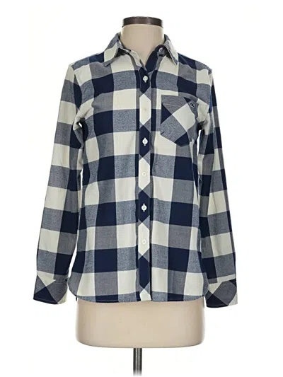 Pre-owned Vineyard Vines Long Sleeve Blouse In Blue