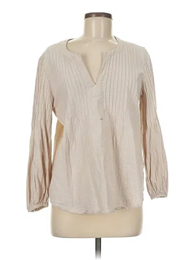 Pre-owned Vineyard Vines Long Sleeve Blouse In Brown