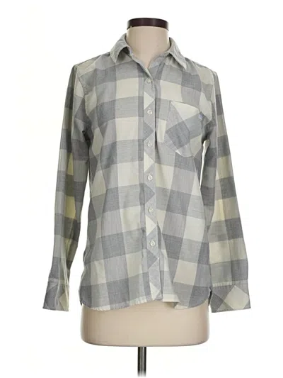 Pre-owned Vineyard Vines Long Sleeve Blouse In Gray