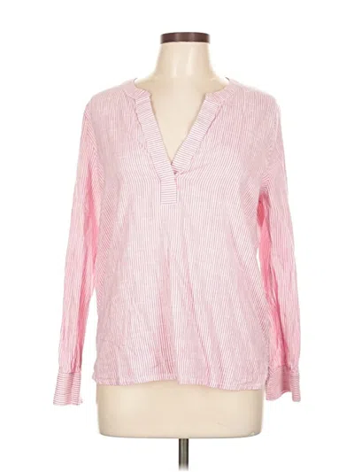 Pre-owned Vineyard Vines Long Sleeve Blouse In Pink