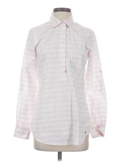 Pre-owned Vineyard Vines Long Sleeve Blouse In Pink