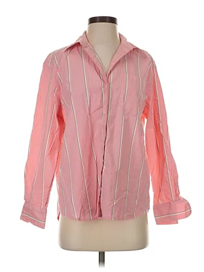 Pre-owned Vineyard Vines Long Sleeve Blouse In Pink
