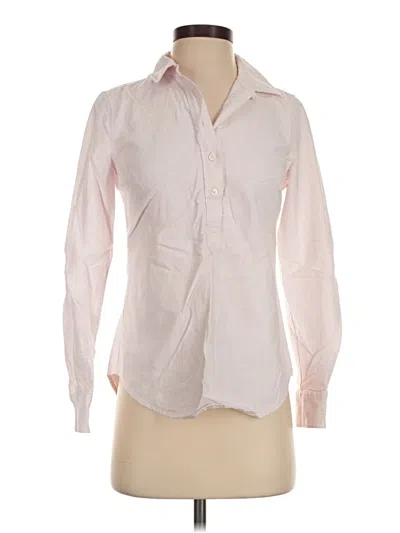 Pre-owned Vineyard Vines Long Sleeve Blouse In Pink