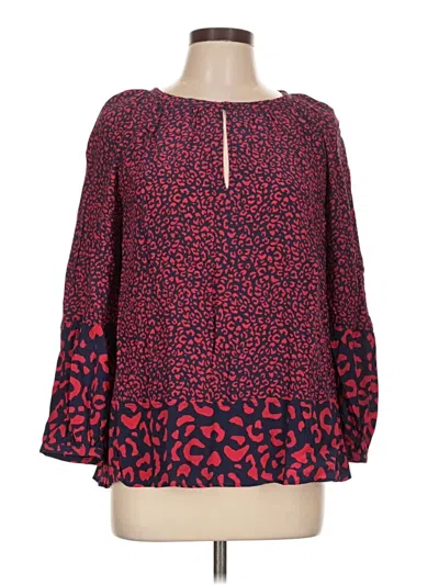 Vineyard Vines Long Sleeve Blouse In Red