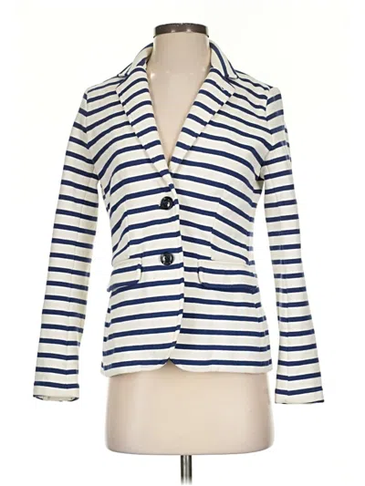 Pre-owned Vineyard Vines Long Sleeve Blouse In White