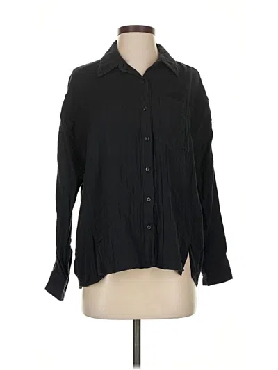 Pre-owned Vineyard Vines Long Sleeve Button Down Shirt In Black