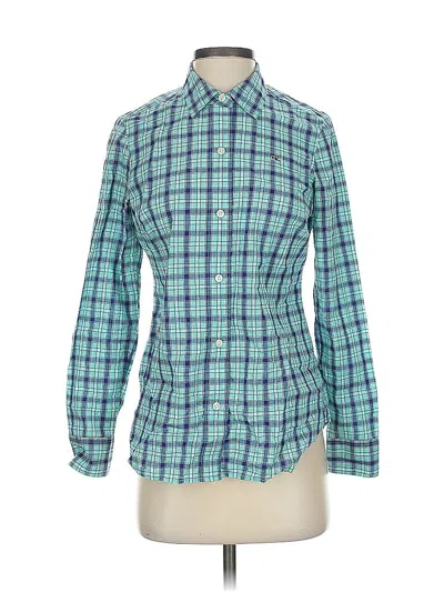Pre-owned Vineyard Vines Long Sleeve Button Down Shirt In Blue