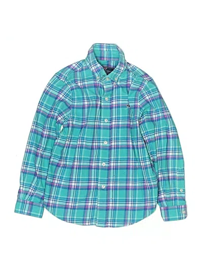 Pre-owned Vineyard Vines Kids' Long Sleeve Button Down Shirt In Blue