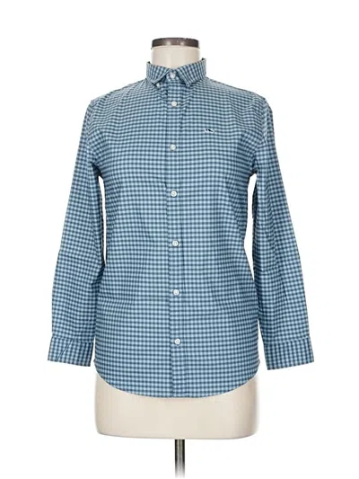 Pre-owned Vineyard Vines Long Sleeve Button Down Shirt In Blue