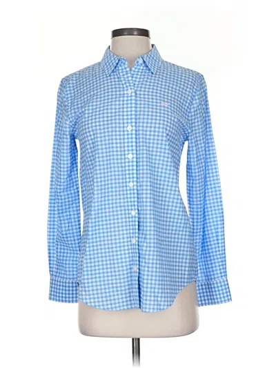 Pre-owned Vineyard Vines Long Sleeve Button Down Shirt In Blue