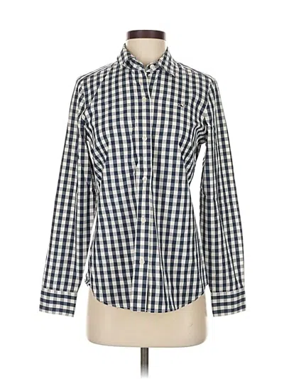 Pre-owned Vineyard Vines Long Sleeve Button Down Shirt In Blue