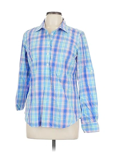 Pre-owned Vineyard Vines Long Sleeve Button Down Shirt In Blue