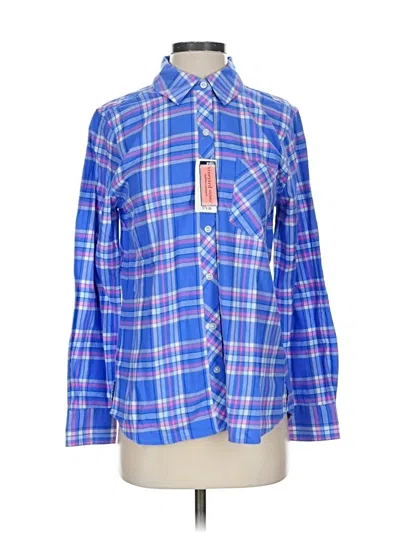 Pre-owned Vineyard Vines Long Sleeve Button Down Shirt In Blue