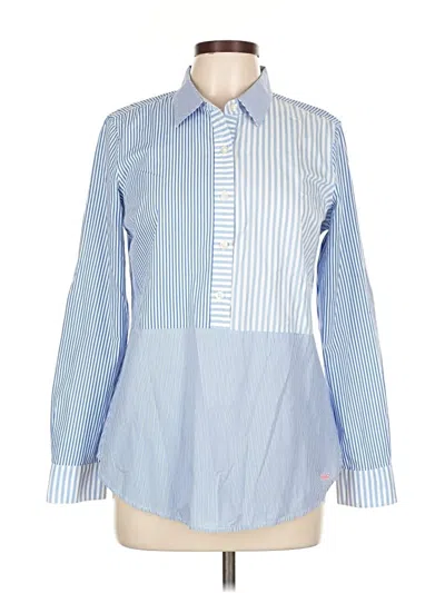 Pre-owned Vineyard Vines Long Sleeve Button Down Shirt In Blue