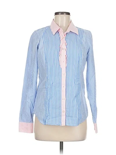 Pre-owned Vineyard Vines Long Sleeve Button Down Shirt In Blue