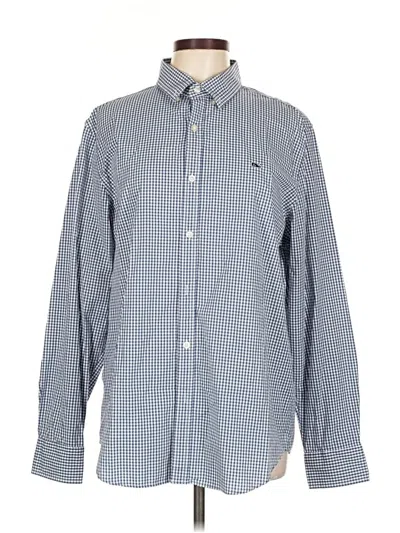 Pre-owned Vineyard Vines Long Sleeve Button Down Shirt In Blue