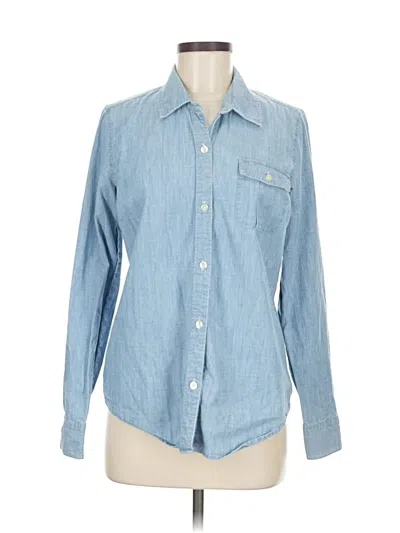 Pre-owned Vineyard Vines Long Sleeve Button Down Shirt In Blue