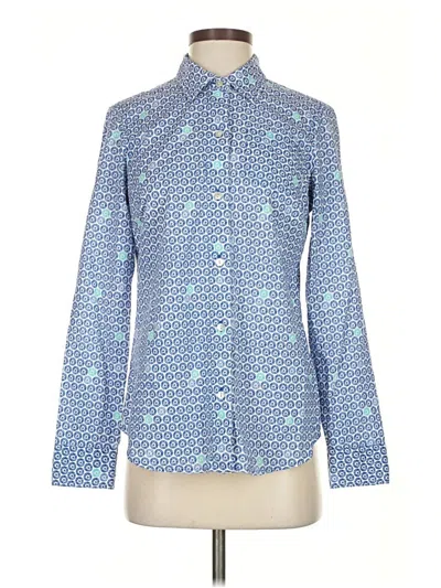 Pre-owned Vineyard Vines Long Sleeve Button Down Shirt In Blue