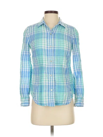 Pre-owned Vineyard Vines Long Sleeve Button Down Shirt In Blue
