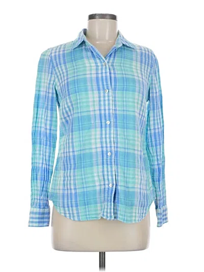 Pre-owned Vineyard Vines Long Sleeve Button Down Shirt In Blue