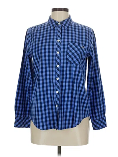 Pre-owned Vineyard Vines Long Sleeve Button Down Shirt In Blue