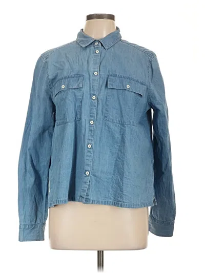 Pre-owned Vineyard Vines Long Sleeve Button Down Shirt In Blue