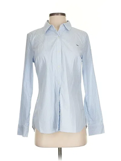 Pre-owned Vineyard Vines Long Sleeve Button Down Shirt In Blue