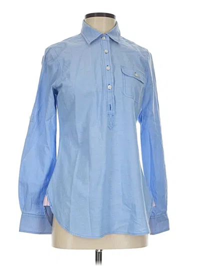 Pre-owned Vineyard Vines Long Sleeve Button Down Shirt In Blue