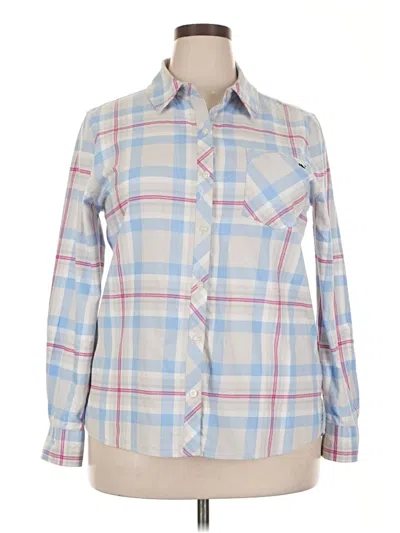 Pre-owned Vineyard Vines Long Sleeve Button Down Shirt In Blue