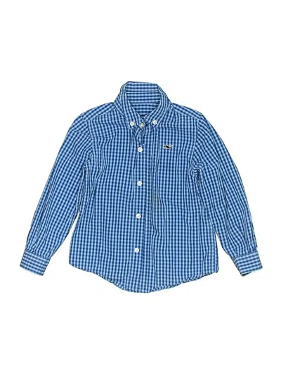 Pre-owned Vineyard Vines Kids' Long Sleeve Button Down Shirt In Blue