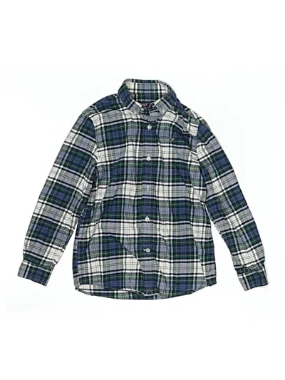 Pre-owned Vineyard Vines Kids' Long Sleeve Button Down Shirt In Blue