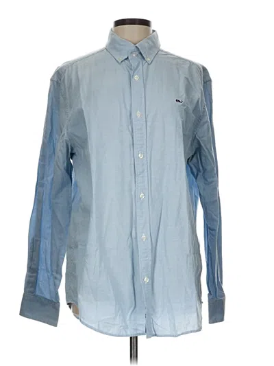 Pre-owned Vineyard Vines Long Sleeve Button Down Shirt In Blue