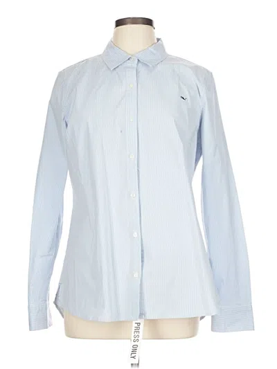 Pre-owned Vineyard Vines Long Sleeve Button Down Shirt In Blue