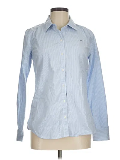 Pre-owned Vineyard Vines Long Sleeve Button Down Shirt In Blue