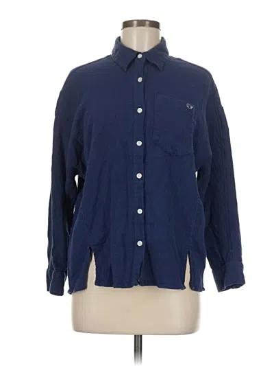 Pre-owned Vineyard Vines Long Sleeve Button Down Shirt In Blue