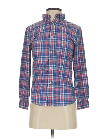 Pre-owned Vineyard Vines Long Sleeve Button Down Shirt In Blue