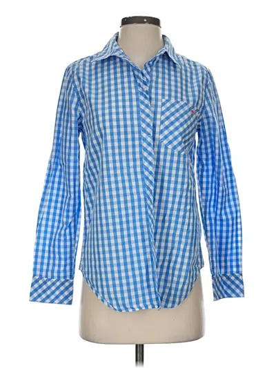 Pre-owned Vineyard Vines Long Sleeve Button Down Shirt In Blue