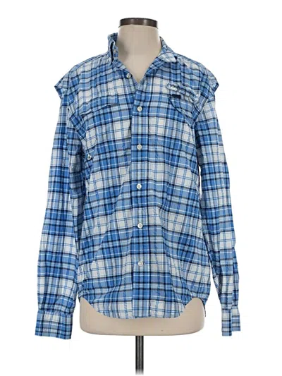 Pre-owned Vineyard Vines Long Sleeve Button Down Shirt In Blue