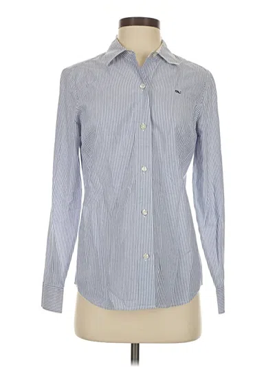 Pre-owned Vineyard Vines Long Sleeve Button Down Shirt In Blue