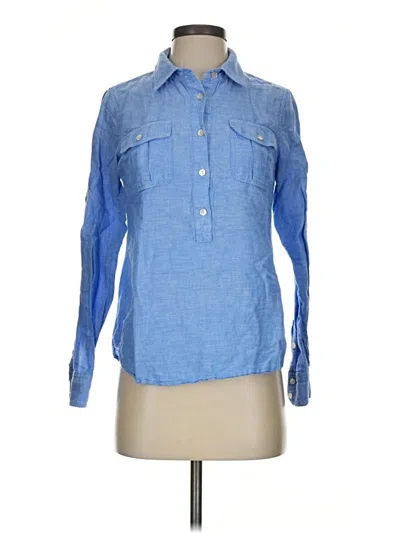 Pre-owned Vineyard Vines Long Sleeve Button Down Shirt In Blue