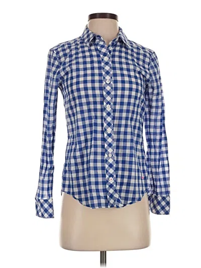 Pre-owned Vineyard Vines Long Sleeve Button Down Shirt In Blue