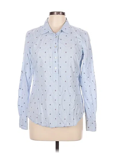 Pre-owned Vineyard Vines Long Sleeve Button Down Shirt In Blue
