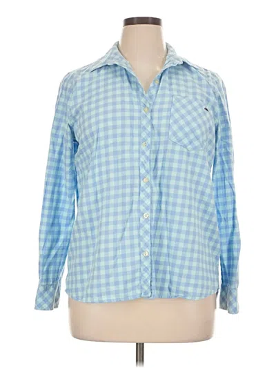 Pre-owned Vineyard Vines Long Sleeve Button Down Shirt In Blue