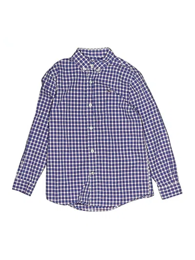Pre-owned Vineyard Vines Kids' Long Sleeve Button Down Shirt In Blue