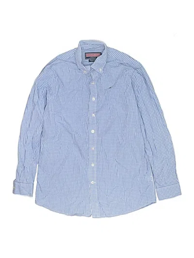 Pre-owned Vineyard Vines Kids' Long Sleeve Button Down Shirt In Blue
