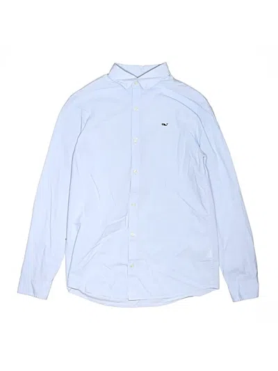 Pre-owned Vineyard Vines Kids' Long Sleeve Button Down Shirt In Blue
