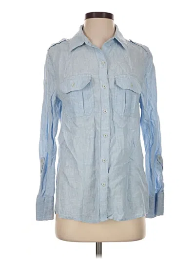 Pre-owned Vineyard Vines Long Sleeve Button Down Shirt In Blue